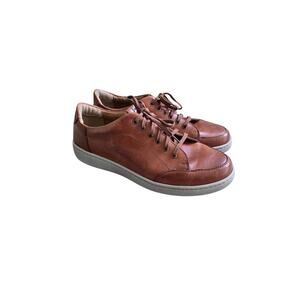 Josef Seibel David 03 Cognac Brown Leather Comfort Casual Sneaker Size 46 / 12US